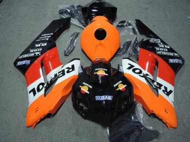 Honda CBR 1000 RR 2004-2005 Motorrad Verkleidung - Schwarz Orange Repsol