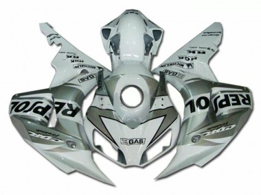 Honda CBR 1000 RR 2004-2005 Motorrad Verkleidung - Silber Repsol