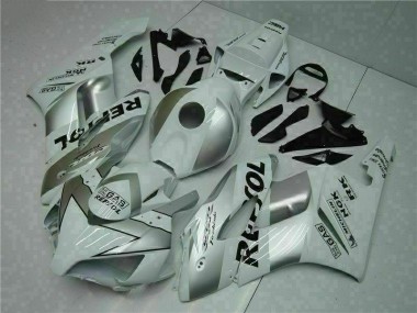 Honda CBR 1000 RR 2004-2005 Motorrad Verkleidung - Silber Weiß Repsol