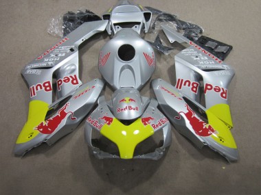 Honda CBR 1000 RR 2004-2005 Motorrad Verkleidungen - Silber Rot Bull