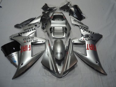 Honda CBR 1000 RR 2004-2005 Motorrad Verkleidungen - Silber Rot Fiat