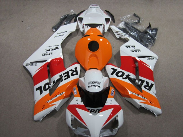 Honda CBR 1000 RR 2004-2005 Motorrad Verkleidungen - Weiß Orange Repsol