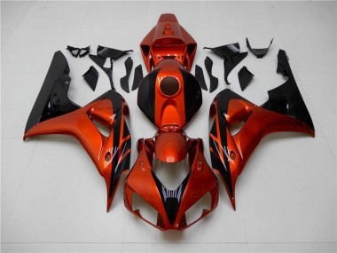 Honda CBR 1000 RR 2006-2007 Motorrad Verkleidungen - Orange Schwarz