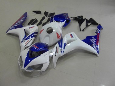 Honda CBR 1000 RR 2006-2007 Motorrad Verkleidungen - Perl Weiß Blau