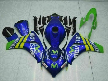 Honda CBR 1000 RR 2008-2011 Motorrad Verkleidungen - Grün Blau