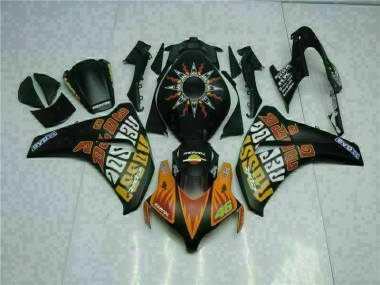 Honda CBR 1000 RR 2008-2011 Motorrad Verkleidungen - Orange Schwarz