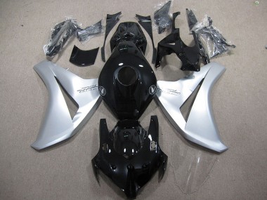 Honda CBR 1000 RR 2008-2011 Motorrad Verkleidungen - Schwarz Silber Feuerklinge