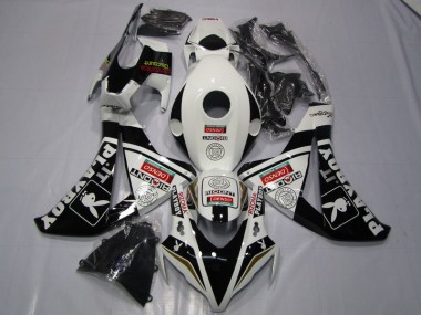 Honda CBR 1000 RR 2008-2011 Motorrad Verkleidungen - Schwarz Weißer Denso Playboy