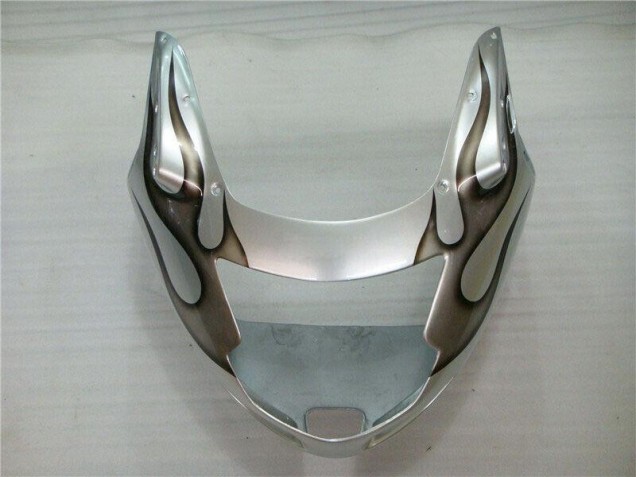 Honda CBR 1100 XX 1996-2007 Motorrad Verkleidungen - Flamme Silber grau