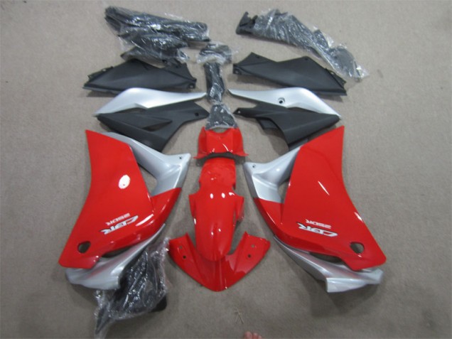 Honda CBR 125 R 2011-2013 Motorrad Verkleidungen - Rot Silber Schwarz