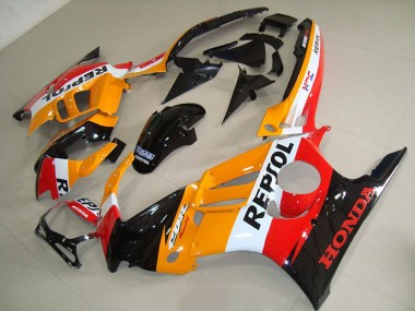 Honda CBR 600 F3 1995-1998 Motorrad Verkleidungen - Orange Schwarz Repsol