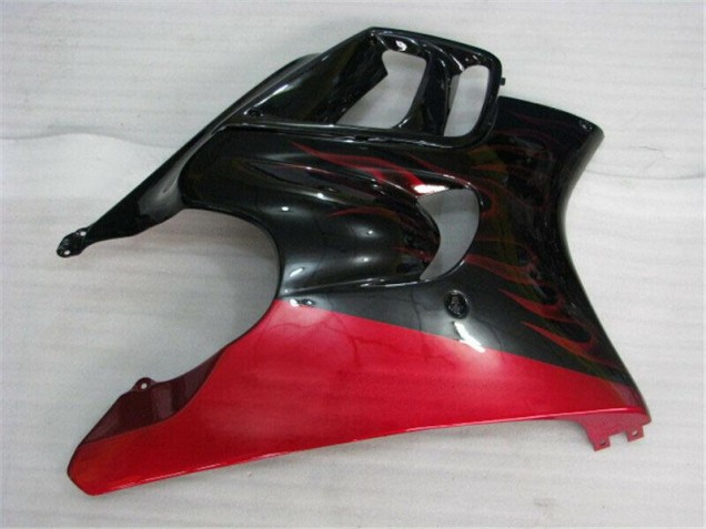 Honda CBR 600 F3 1995-1998 Motorrad Verkleidungen - Schwarz rote Flamme