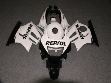 Honda CBR 600 F3 1995-1998 Motorrad Verkleidungen - Weiß Schwarz Repsol