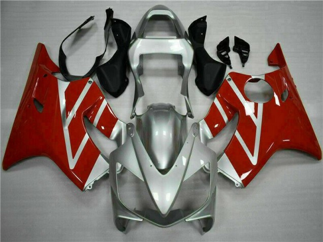 Honda CBR 600 F4i 2001-2003 Motorrad Vollverkleidung - Rot Silber