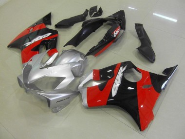 Honda CBR 600 F4i 2004-2007 Motorrad Verkleidungen - Schwarz Rot Silber