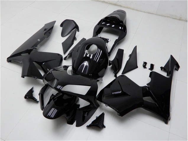 Honda CBR 600 RR 2003-2004 Motorrad Verkleidung - Glänzend Schwarz