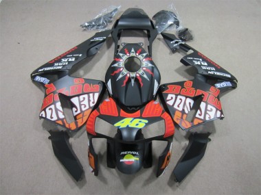 Honda CBR 600 RR 2003-2004 Motorrad Verkleidungen - Schwarz Rot Repsol 46