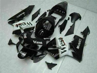 Honda CBR 600 RR 2003-2004 Motorrad Verkleidungen - Schwarz West