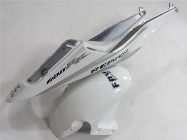 Honda CBR 600 RR 2003-2004 Motorrad Verkleidungen - Silber Weiß Schwarz Repsol