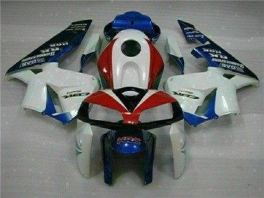 Honda CBR 600 RR 2005-2006 Motorrad Verkleidung - Weiß Blau