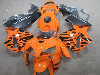 Honda CBR 600 RR 2005-2006 Motorrad Verkleidungen Komplett Sets - Orange Schwarz