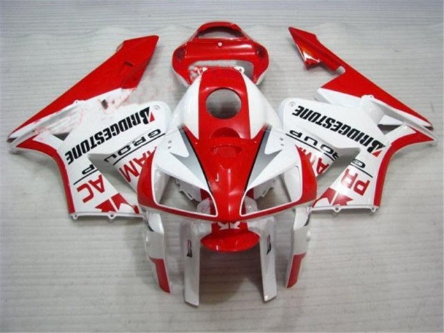 Honda CBR 600 RR 2005-2006 Motorrad Verkleidungen Komplett Sets - Rot Weiß