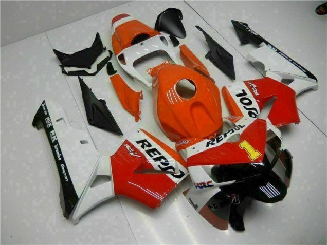 Honda CBR 600 RR 2005-2006 Motorrad Verkleidungen - Orange Repsol