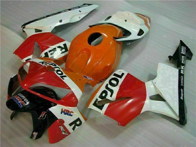 Honda CBR 600 RR 2005-2006 Motorrad Verkleidungen - Orange Schwarz Repsol