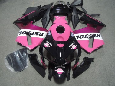 Honda CBR 600 RR 2005-2006 Motorrad Verkleidungen - Rosa Schwarz Repsol