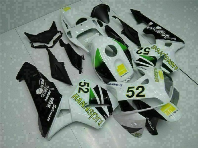 Honda CBR 600 RR 2005-2006 Motorrad Verkleidungen - Weiß Gelb Grün 52