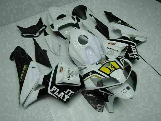 Honda CBR 600 RR 2005-2006 Motorrad Verkleidungen - Weiß Playboy 14