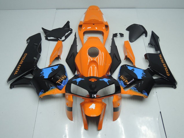 Honda CBR 600 RR 2005-2006 Motorrad VollVerkleidungen & Plastik - Orange Schwarz