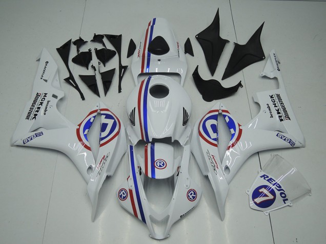 Honda CBR 600 RR 2007-2008 Motorrad Verkleidung - Weiß