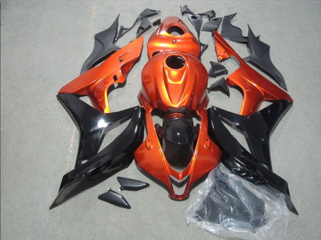 Honda CBR 600 RR 2007-2008 Motorrad Verkleidungen - Orange Schwarz