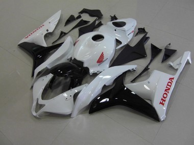 Honda CBR 600 RR 2007-2008 Motorrad Verkleidungen - Perl Weiß Schwarz