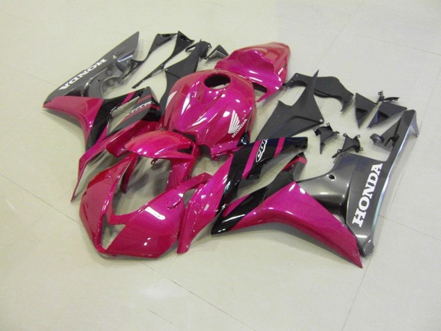 Honda CBR 600 RR 2007-2008 Motorrad Verkleidungen - Rosa Grau Rennen