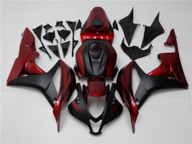 Honda CBR 600 RR 2007-2008 Motorrad Verkleidungen - Rot Schwarz