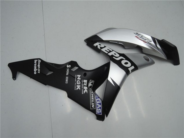 Honda CBR 600 RR 2007-2008 Motorrad Verkleidungen - Silber Repsol Schwarz