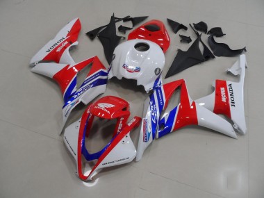 Honda CBR 600 RR 2007-2008 Motorrad Verkleidungen - Weiß Rot Blau Motul