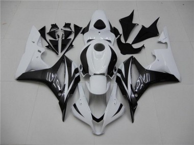 Honda CBR 600 RR 2007-2008 Motorrad Verkleidungen - Weiß Schwarz