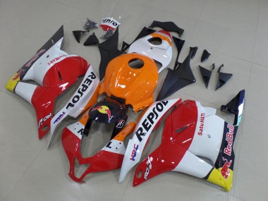 Honda CBR 600 RR 2009-2012 Motorrad Verkleidungen - Repsol Rot Bull