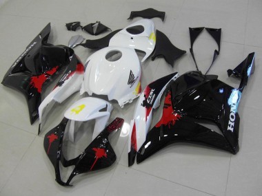 Honda CBR 600 RR 2009-2012 Motorrad Verkleidungen - Schwarz Rote Weiß