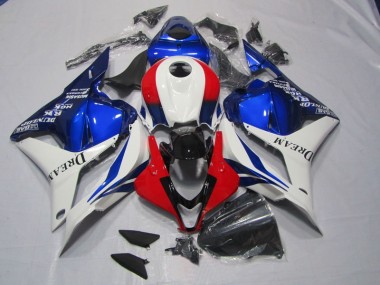 Honda CBR 600 RR 2009-2012 Motorrad Verkleidungen - Weiß Blau Rot DREAM