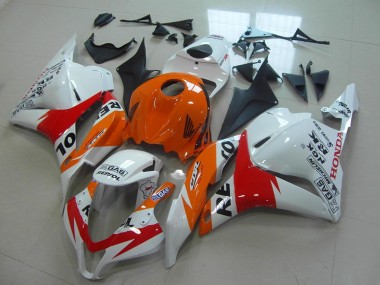 Honda CBR 600 RR 2009-2012 Motorrad Verkleidungen - Weiß New Repsol