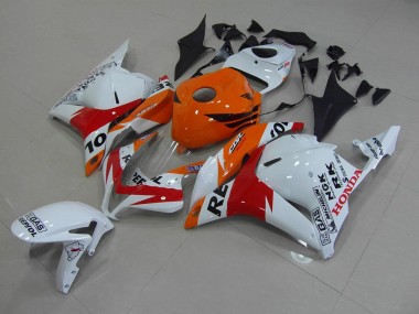 Honda CBR 600 RR 2009-2012 Motorrad Verkleidungen - Weiß Repsol