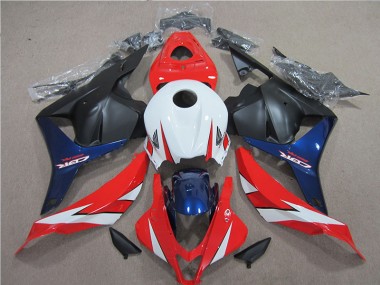 Honda CBR 600 RR 2009-2012 Motorrad Verkleidungen - Weiß Rot Blau