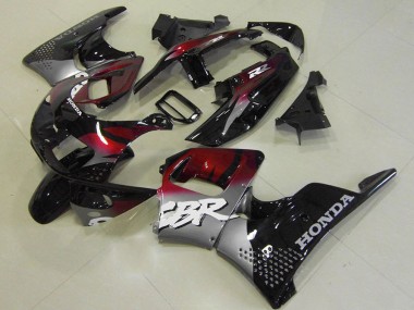 Honda CBR 900 RR 893 1996-1997 Motorrad Verkleidungen - Rot Schwarz Silber