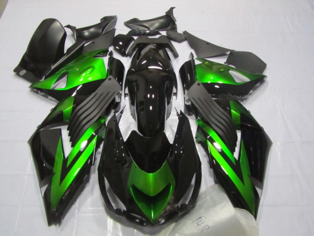 Kawasaki ZX14R ZZR 1400 2006-2011 Motorrad Verkleidungen - Schwarz Grün