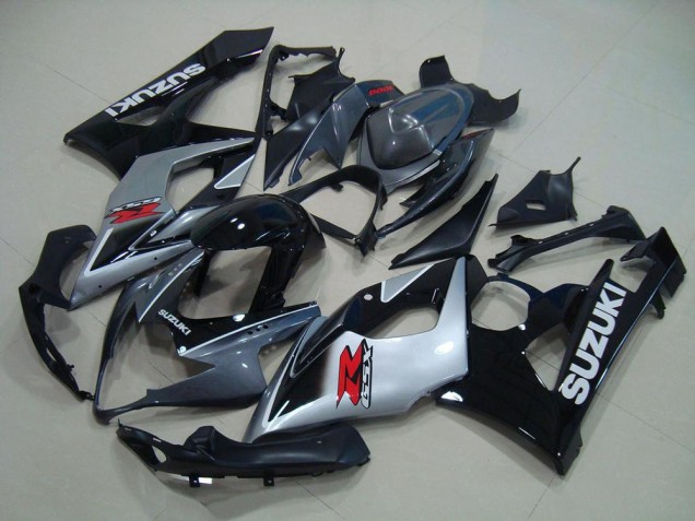 Suzuki GSXR 1000 K5 2005-2006 Motorrad Verkleidungen - Grau Schwarz Silber