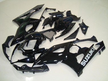 Suzuki GSXR 1000 K5 2005-2006 Motorrad Verkleidungen - Schwarz Silber Aufkleber